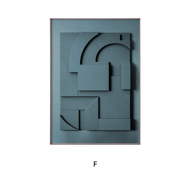 Geometric Abstract Canvas Wall Art — view 11