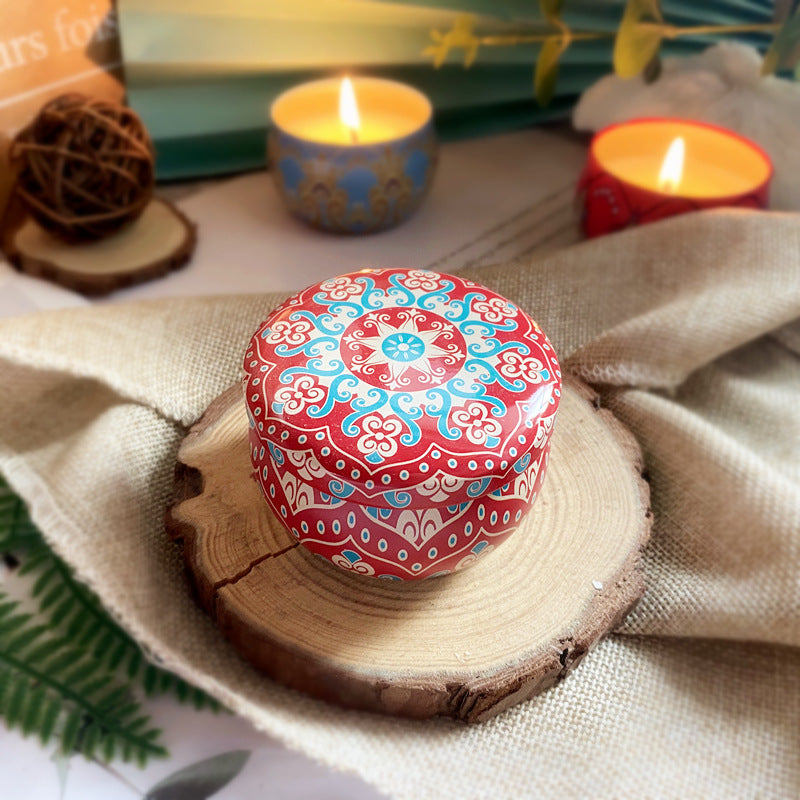 Dried Flower Soy Candle in Tin — view 12