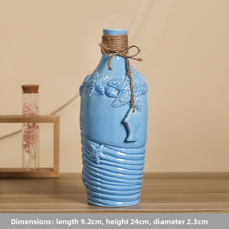 Mediterranean Ceramic Vase, ceramic decor — view 8