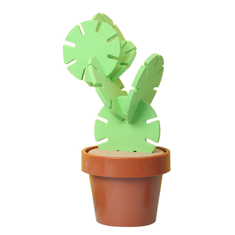 Cactus Coaster Set, ceramic coasters — view 6
