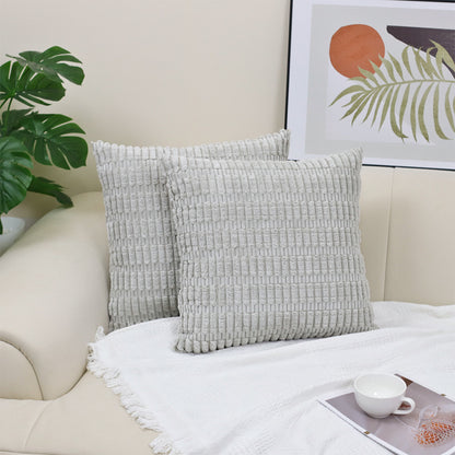 Boho Striped Corduroy Pillow Cover — view 5