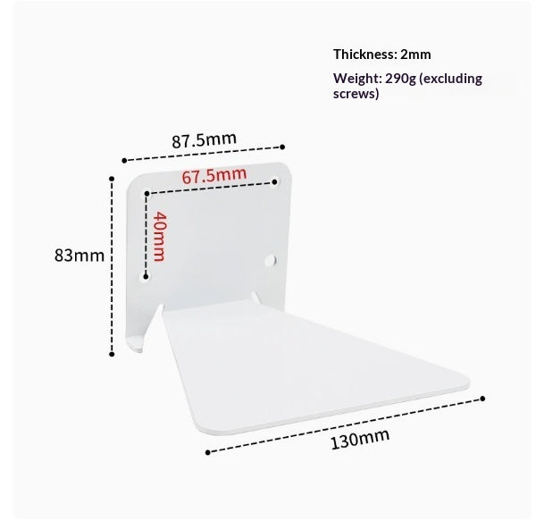 Invisible-Bracket Iron Floating Shelf — view 8