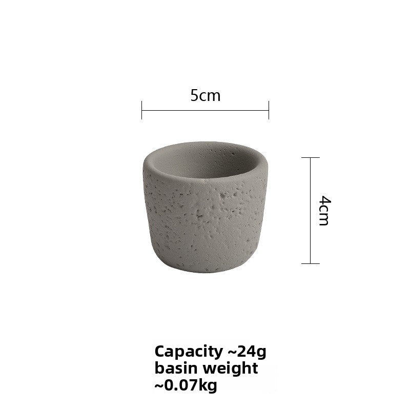 Cement Pillar Candle Holder, concrete decor — view 7