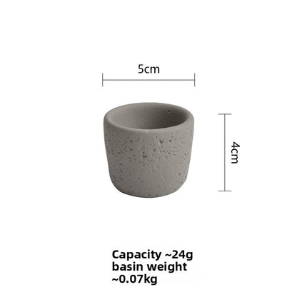 Cement Pillar Candle Holder, concrete decor — view 7