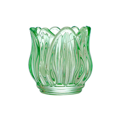 Frosted Glass Tulip Candle Holder — view 5