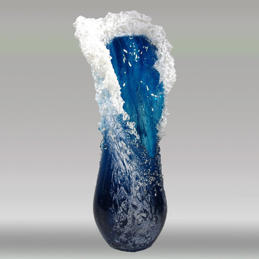 Ocean Wave Resin Vase — wave-form resin decor | BYHIMSELF