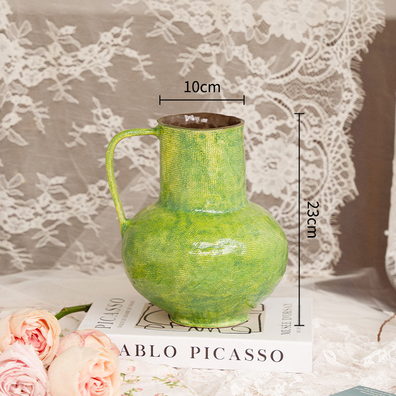 French Retro Ceramic Vase, vintage-style vase — view 12