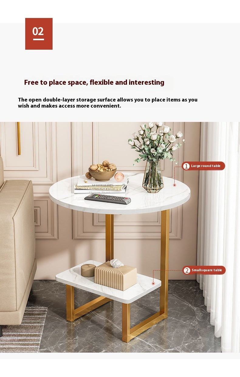 Minimalist Double-Layer Coffee Table — view 3