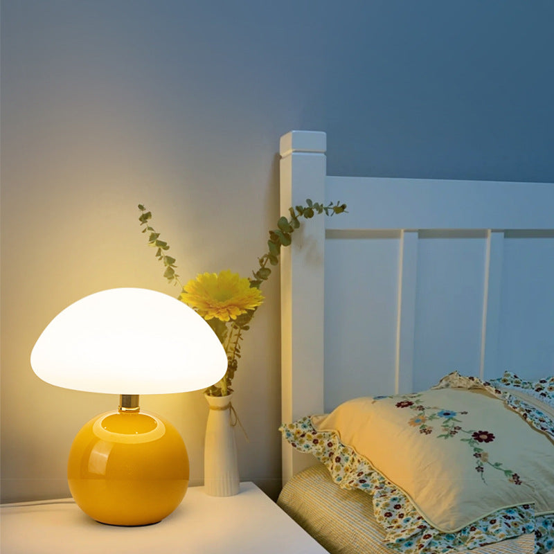 Mushroom Shape LED Table Lamp with Dimming Function, ceramic mushroom LED lamp — view 3