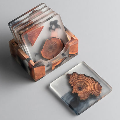 Zen Resin Coaster Set, resin coasters — view 9
