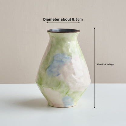 Gradient Artisan Ceramic Vase, artisan vase — view 9
