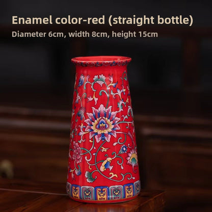 Hand-Enamelled Vase, enamel ceramic — view 10