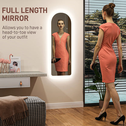 LED Arch Wall Mirror 120x40 cm — view 4