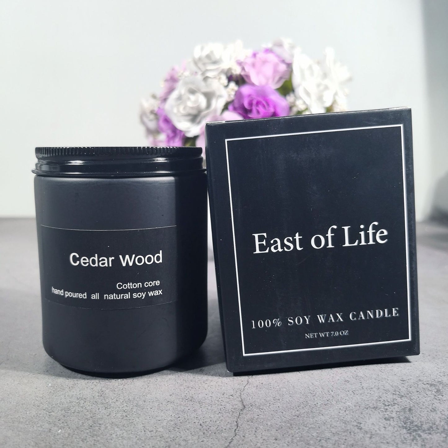 Frosted Glass Smokeless Soy Candle — view 6