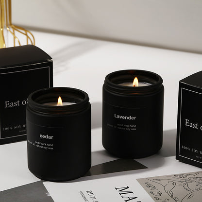 Frosted Glass Smokeless Soy Candle — view 9