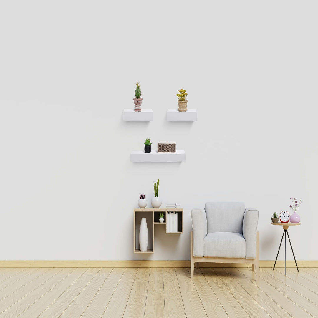 Invisible-Bracket Floating Shelf White — view 3
