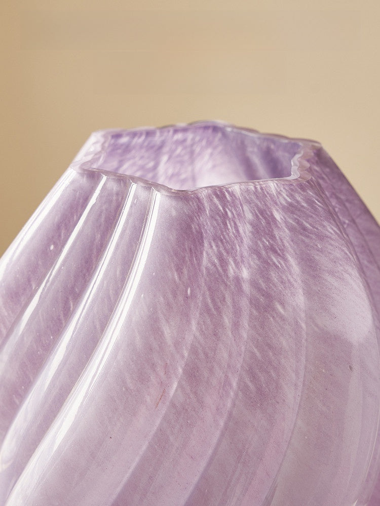 Hand-Blown Irregular Glass Vase, glass vase — view 2