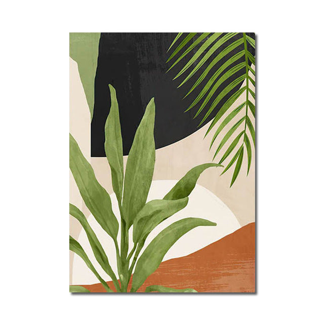 Abstract Woman & Florals Canvas Print — view 14