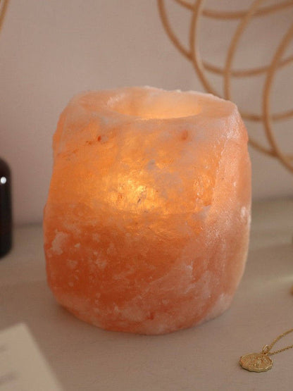 Himalayan Salt Candle Holder, salt decor — view 3