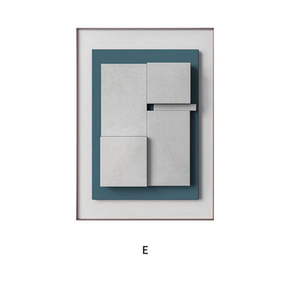 Geometric Abstract Canvas Wall Art — view 3