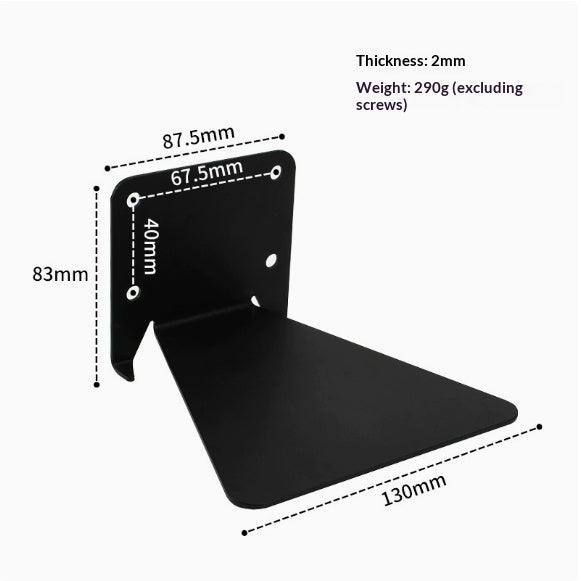 Invisible-Bracket Iron Floating Shelf — view 11