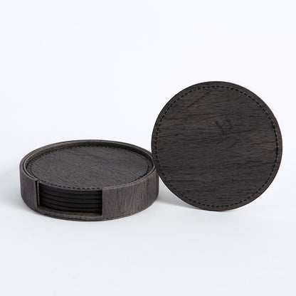 Double-Sided Leather Coaster Set — view 14