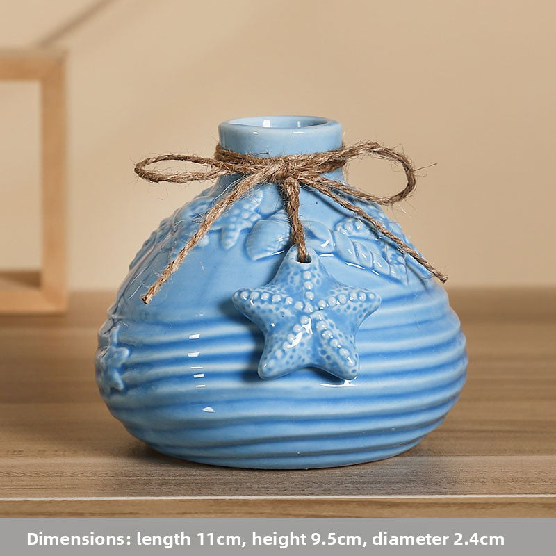 Mediterranean Ceramic Vase, ceramic decor — view 6