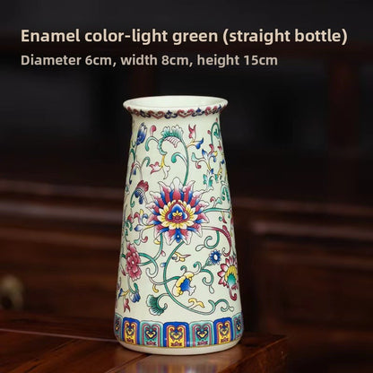 Hand-Enamelled Vase, enamel ceramic — view 6