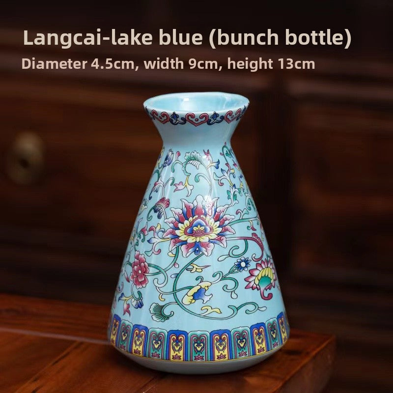 Hand-Enamelled Vase, enamel ceramic — view 12