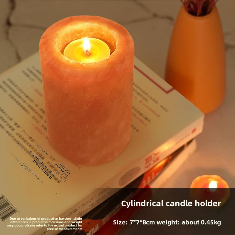 Himalayan Salt Candle Holder, salt decor — view 6