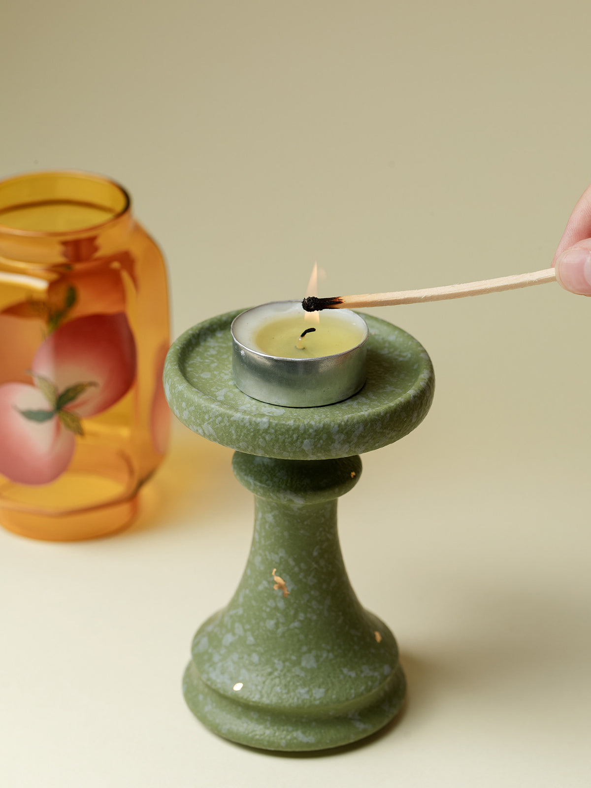 Sculptural Candle Holder, Nordic decor — view 4