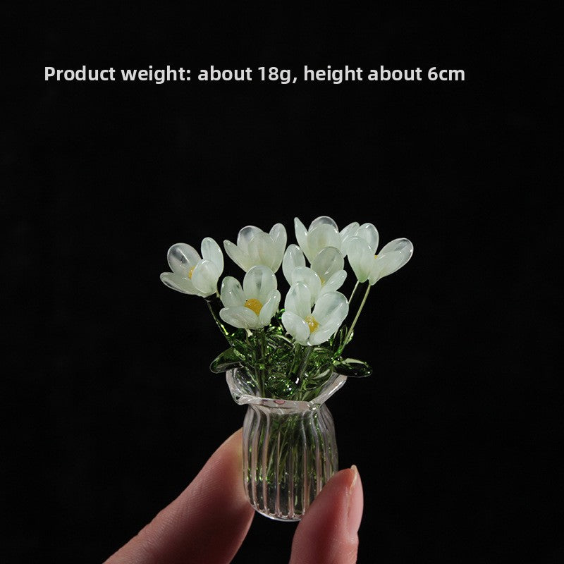 Handmade Glass Bouquet & Vase — view 17