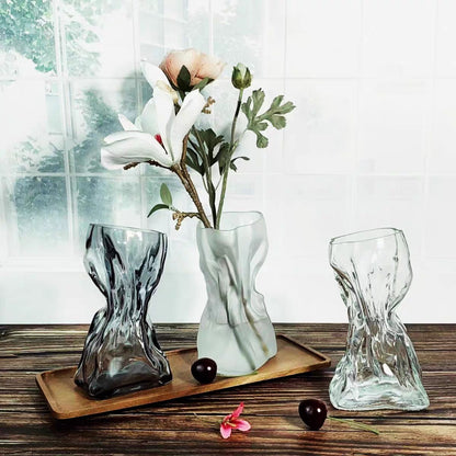 Modern Glass Vase — minimalist glass decor | BYHIMSELF