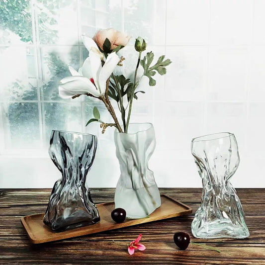 Modern Glass Vase — minimalist glass decor | BYHIMSELF