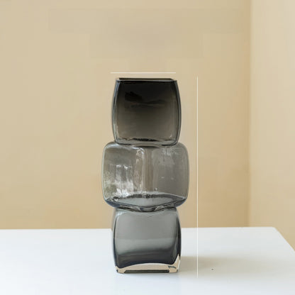 Gradient Geometric Glass Vase — view 13