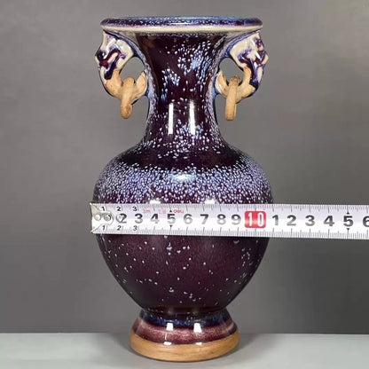 Kiln-Glaze Double-Ear Vase — view 3