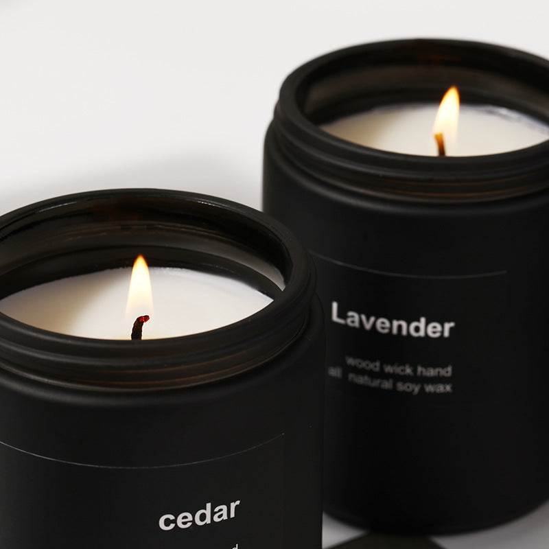 Frosted Glass Smokeless Soy Candle — view 8