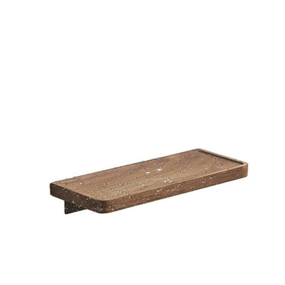 No-Drill Shower Shelf, Walnut Finish — view 7