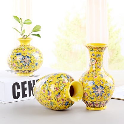 Hand-Painted Vase, painted ceramic — view 3