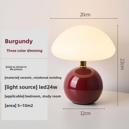 Mushroom Shape LED Table Lamp with Dimming Function, ceramic mushroom LED lamp — view 9