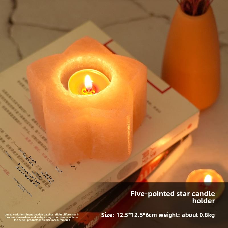 Himalayan Salt Candle Holder, salt decor — view 8