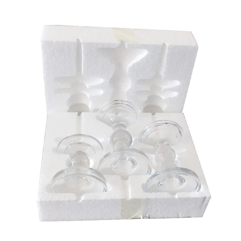 Tall-Footed Glass Candle Holder — view 3