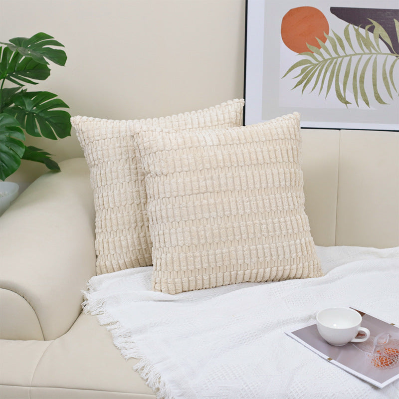 Boho Striped Corduroy Pillow Cover — view 19