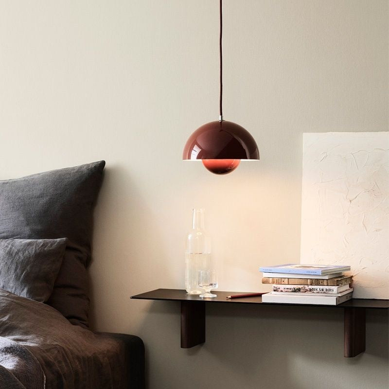 Full-Spectrum Creamy Bud Pendant Light, iron bud pendant light — view 3