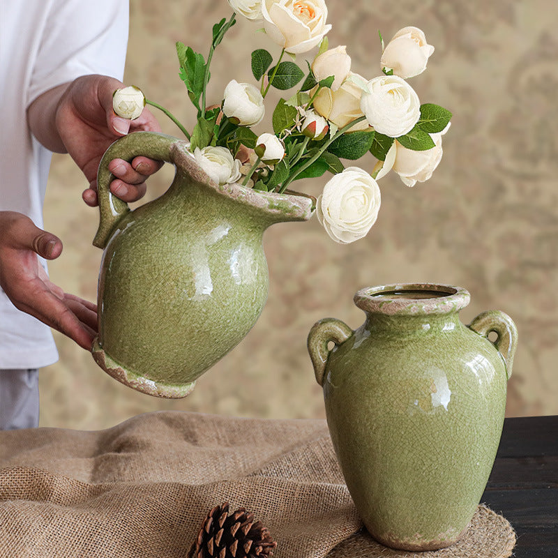 Retro Sculptural Ornament Vase — main view