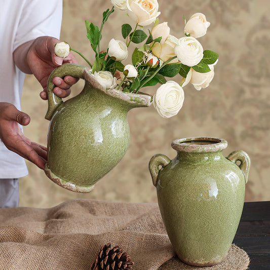 Retro Sculptural Ornament Vase — main view