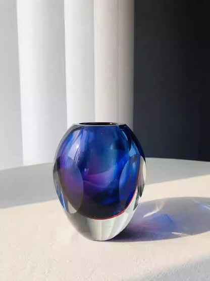 Handcrafted Blown Glass Ball Vase — view 2