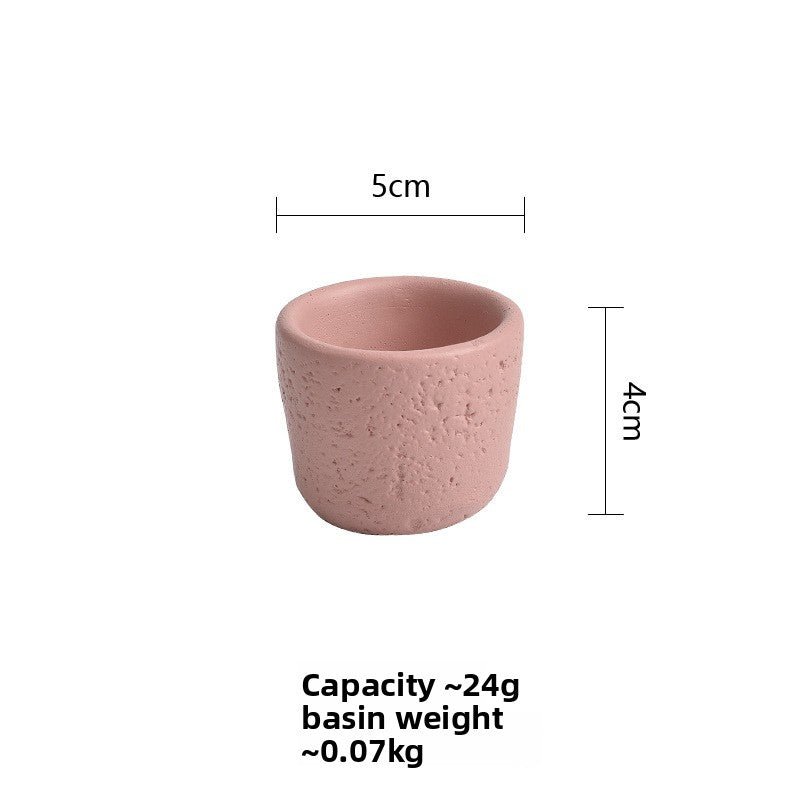 Cement Pillar Candle Holder, concrete decor — view 11