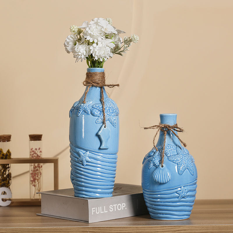 Mediterranean Ceramic Vase, ceramic decor — view 3