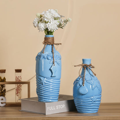 Mediterranean Ceramic Vase, ceramic decor — view 3